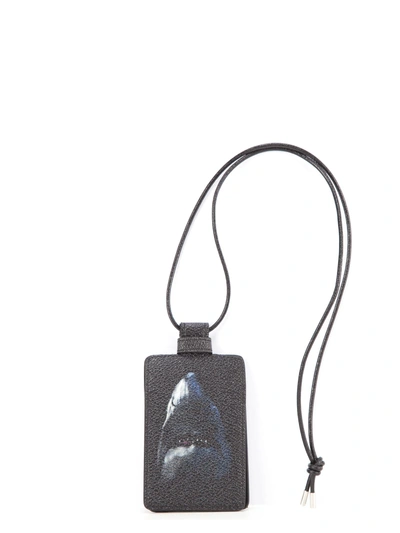 Shop Givenchy Shark Card Holder In Black