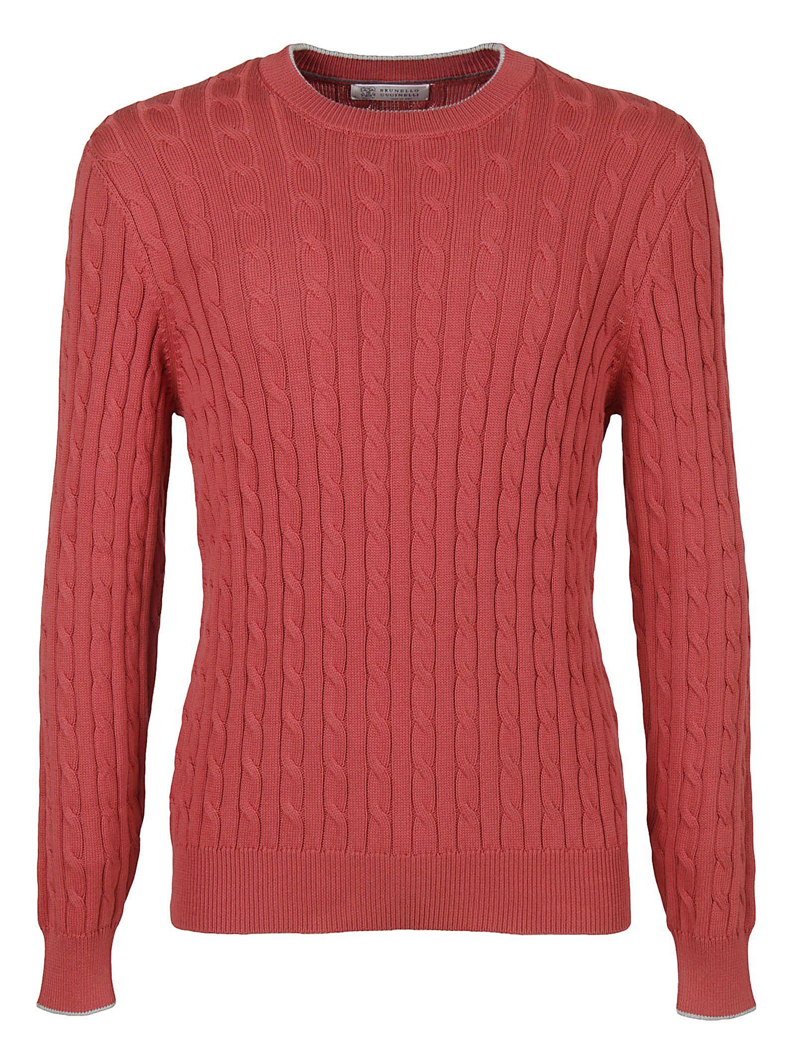 Brunello Cucinelli Classic Sweater In Red | ModeSens
