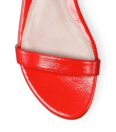 Shop Stuart Weitzman The Nudistflat Sandal In Paprika Red Leather
