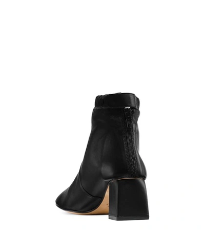 Shop Stuart Weitzman The Tabbi Bootie In Black Matte Leather