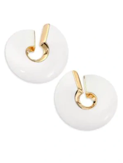 Shop Vhernier Verso 18k Rose Gold & Kogolong Earrings In White