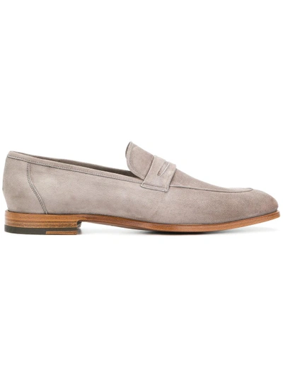 Shop Kiton Classic Loafers - Grey