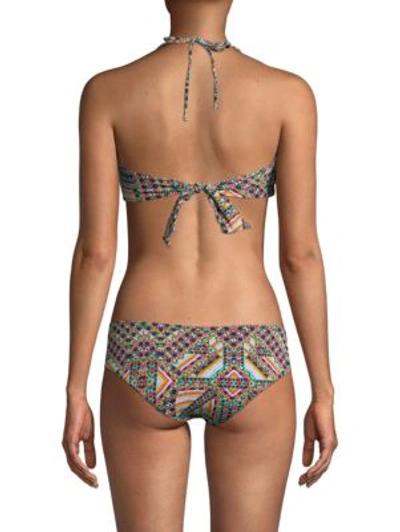 Shop Ondademar Ruffle Bandeau Bikini Top In Koa