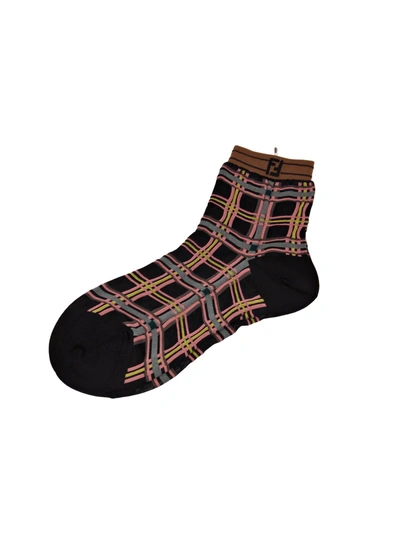 Shop Fendi Socks In F0qanero