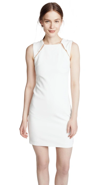 Shop Alice And Olivia Kristiana Dress In Off White
