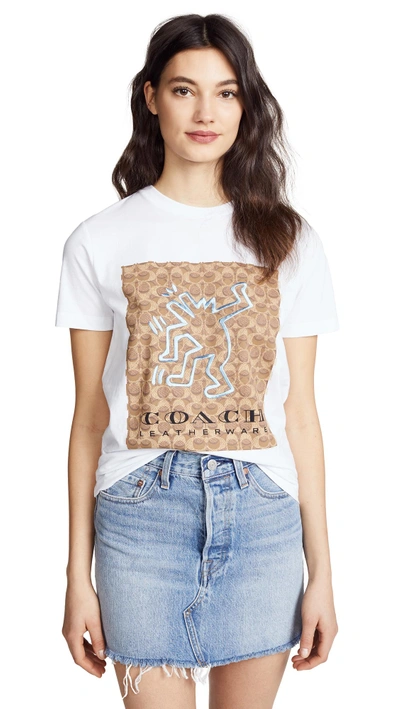 Shop Coach 1941 X Keith Haring T-shirt In White