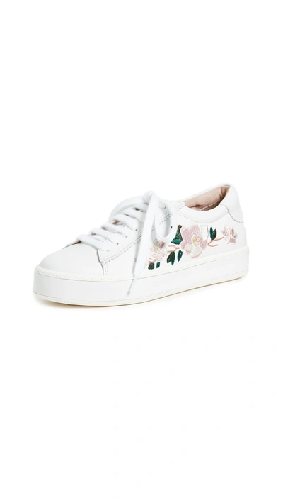 Shop Kate Spade Amber Floral Sneakers In White