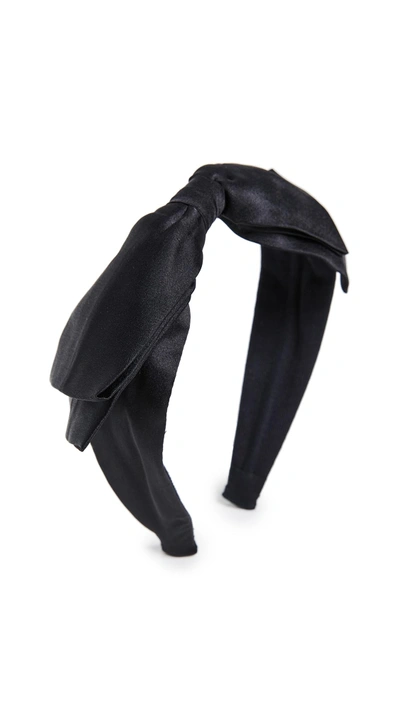 Shop Namjosh Bow Headband In Black