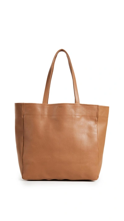 Shop Baggu Oversized Tote In Caramel