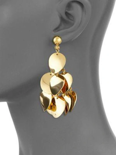 Shop Kate Spade Gold Standard Statement Earrings In Yellow Gold