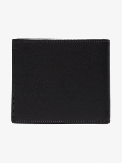 Shop Fendi Black Bi-fold Logo Leather Wallet