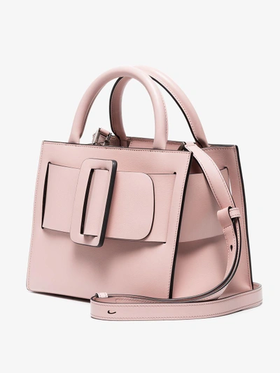 Shop Boyy Pink Bobby 23 Leather Tote Bag In Pink/purple