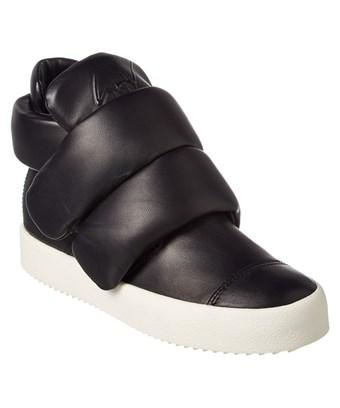 black velcro sneakers