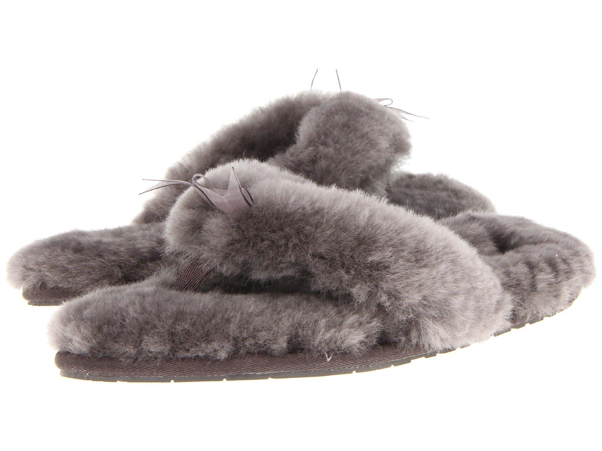 Ugg Fluff Flip Flop Ii In Grey 