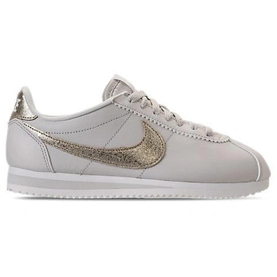 Shop Nike Women's Classic Cortez Premium Casual Shoes, White