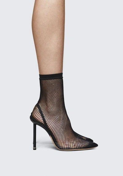 Shop Alexander Wang Caden Fishnet Heel In Black