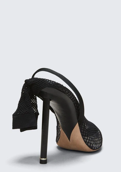 Shop Alexander Wang Caden Fishnet Heel In Black