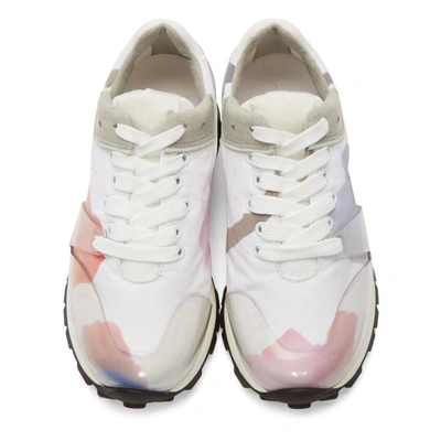 Shop Acne Studios White Joriko Flower Sneakers