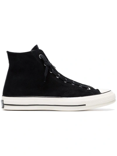 Shop Converse Chuck Taylor All Star 70 Suede Zip Sneakers In Black