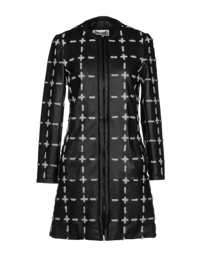 Shop Moschino Full-length Jacket In Black