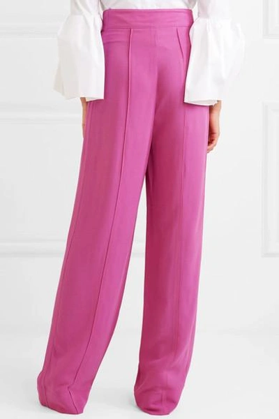 Shop Roksanda Lapari Crepe Wide-leg Pants