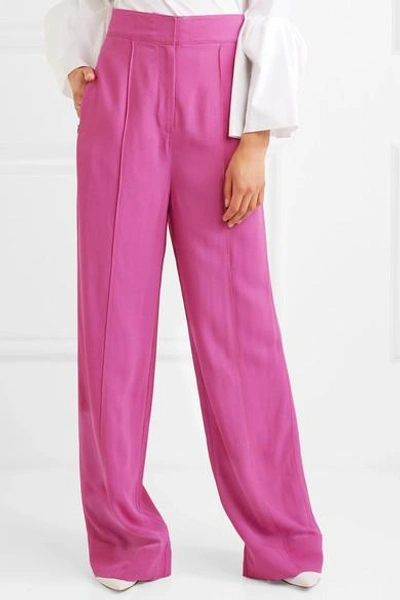 Shop Roksanda Lapari Crepe Wide-leg Pants