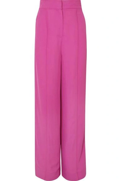 Shop Roksanda Lapari Crepe Wide-leg Pants