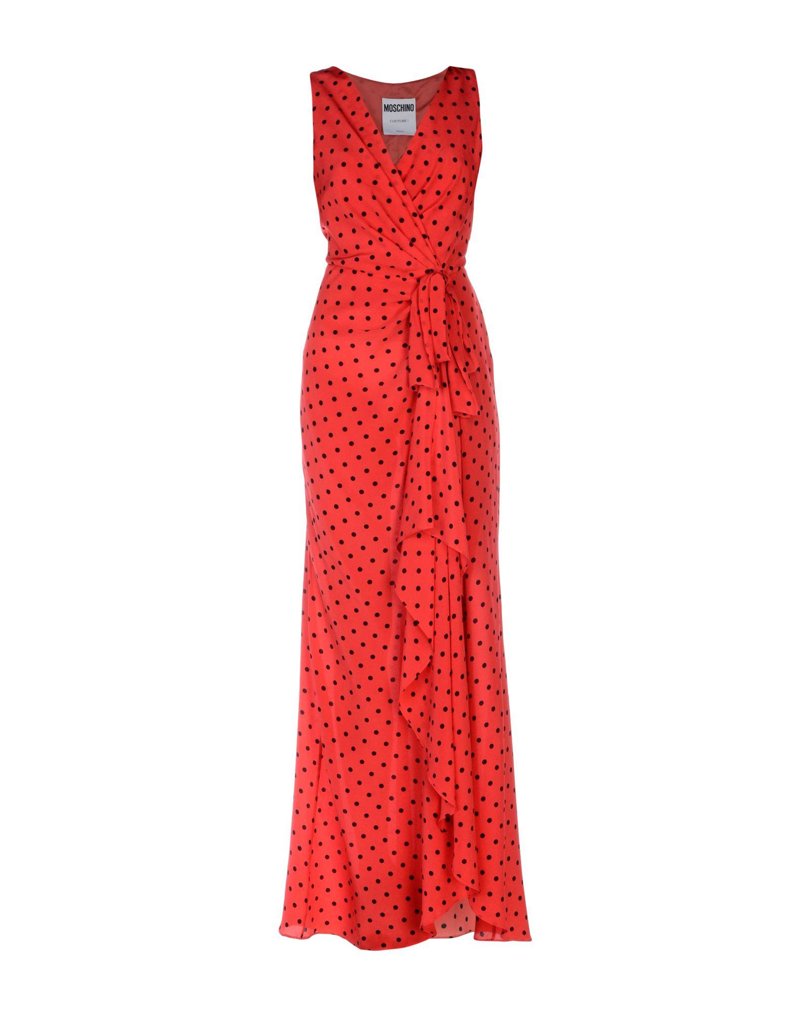 Moschino Long Dresses In Red | ModeSens
