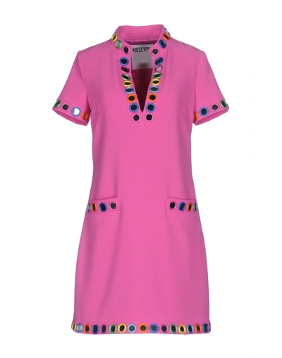 Shop Moschino Short Dresses In Light Purple