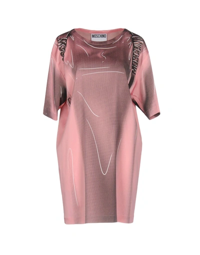Shop Moschino Short Dress In Pink