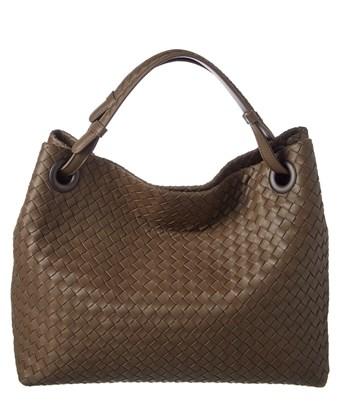 intrecciato nappa shoulder bag
