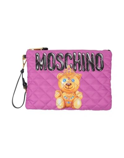 Shop Moschino Handbag In Fuchsia