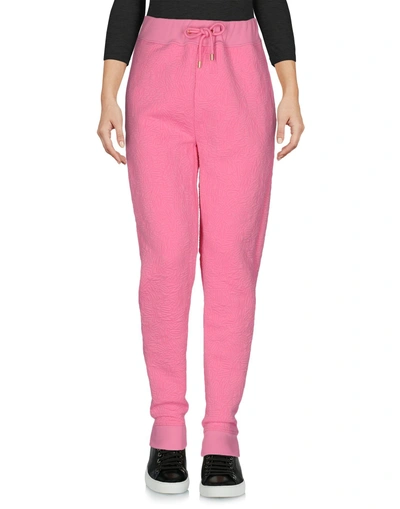 Shop Moschino Casual Pants In Light Purple