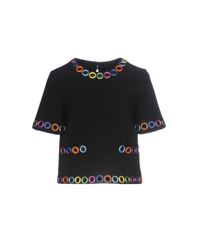 Shop Moschino Blouses In Black