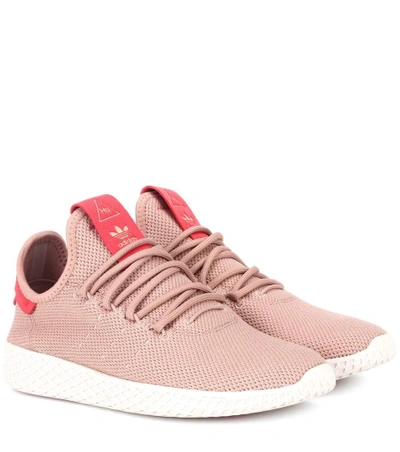 Shop Adidas Originals By Pharrell Williams Pharrell Williams Tennis Hu Sneakers In Pink