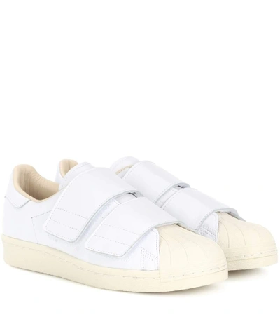 Shop Adidas Originals Superstar 80s Cf Leather Sneakers In White