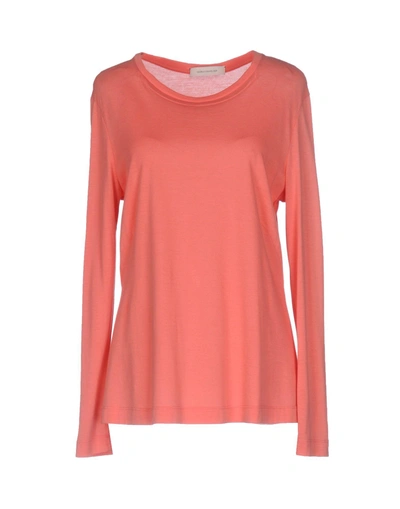Shop Cedric Charlier T-shirts In Coral