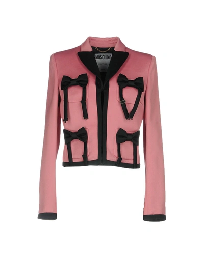 Shop Moschino Suit Jackets In Pink