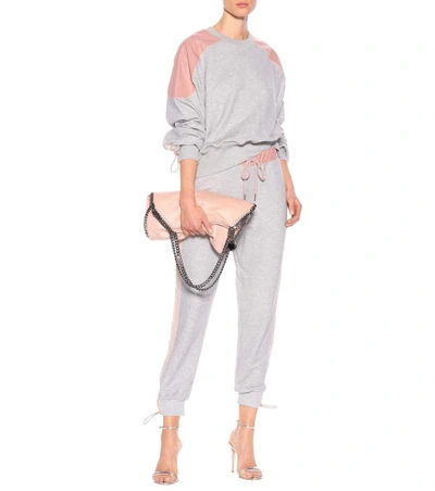 Shop Stella Mccartney Cotton-blend Trackpants In Grey