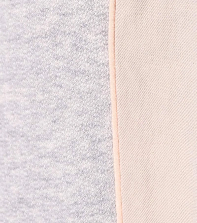 Shop Stella Mccartney Cotton-blend Trackpants In Grey