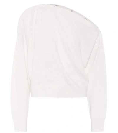 Shop Alexander Wang T Merino Wool Sweater In White