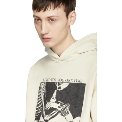 Rhude Off white i Died For You Hoodie ModeSens