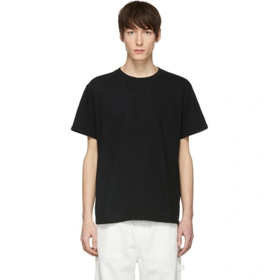 Shop Simon Miller Black Embroidered Layne Logo T-shirt