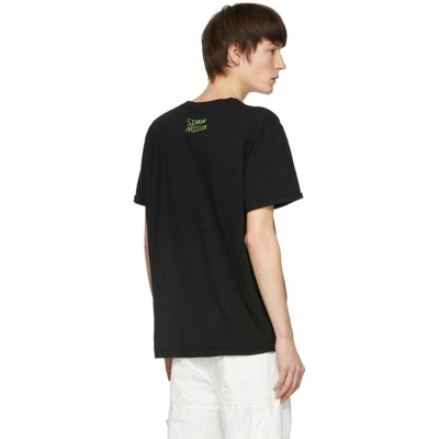 Shop Simon Miller Black Embroidered Layne Logo T-shirt