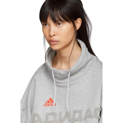 Shop Gosha Rubchinskiy Grey Adidas Originals Edition Funnel Neck Sweatshirt