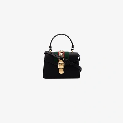 Shop Gucci Black Sylvie Mini Bag