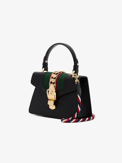 Shop Gucci Black Sylvie Mini Bag