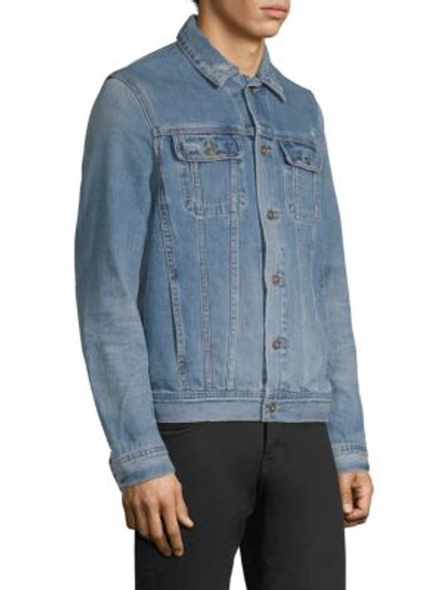 Shop Ag Denim Jacket In 19 Years Destroyed