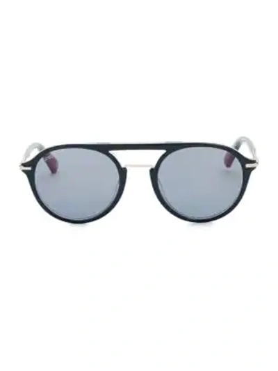 Shop Web 52mm Aviator Sunglasses In Grey Blue