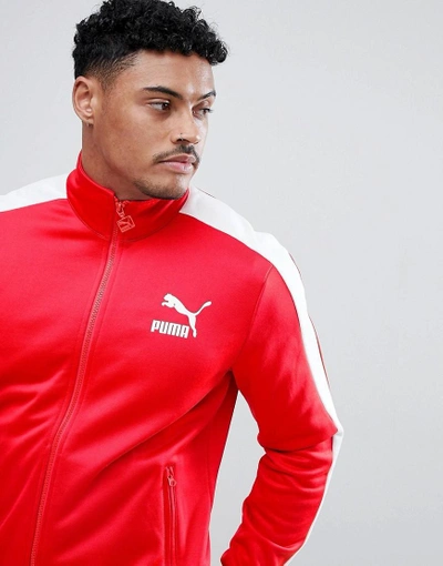 Puma Archive T7 Track Jacket In Red 57265882 - Red | ModeSens